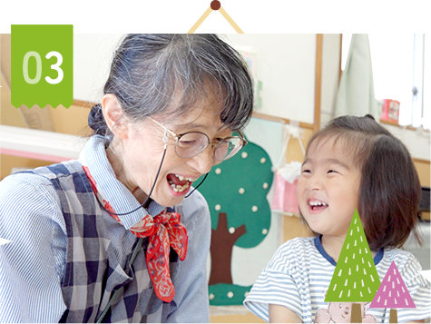 先生と園児の距離の近さ・仲の良さ